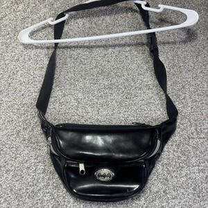 Vintage 1997 Six Flags Batman The Ride Black Fanny Pack Waist Bag DC Comics